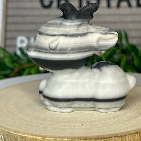 Banded Calcite Crystal Baby Deer - Picture 5 of 7